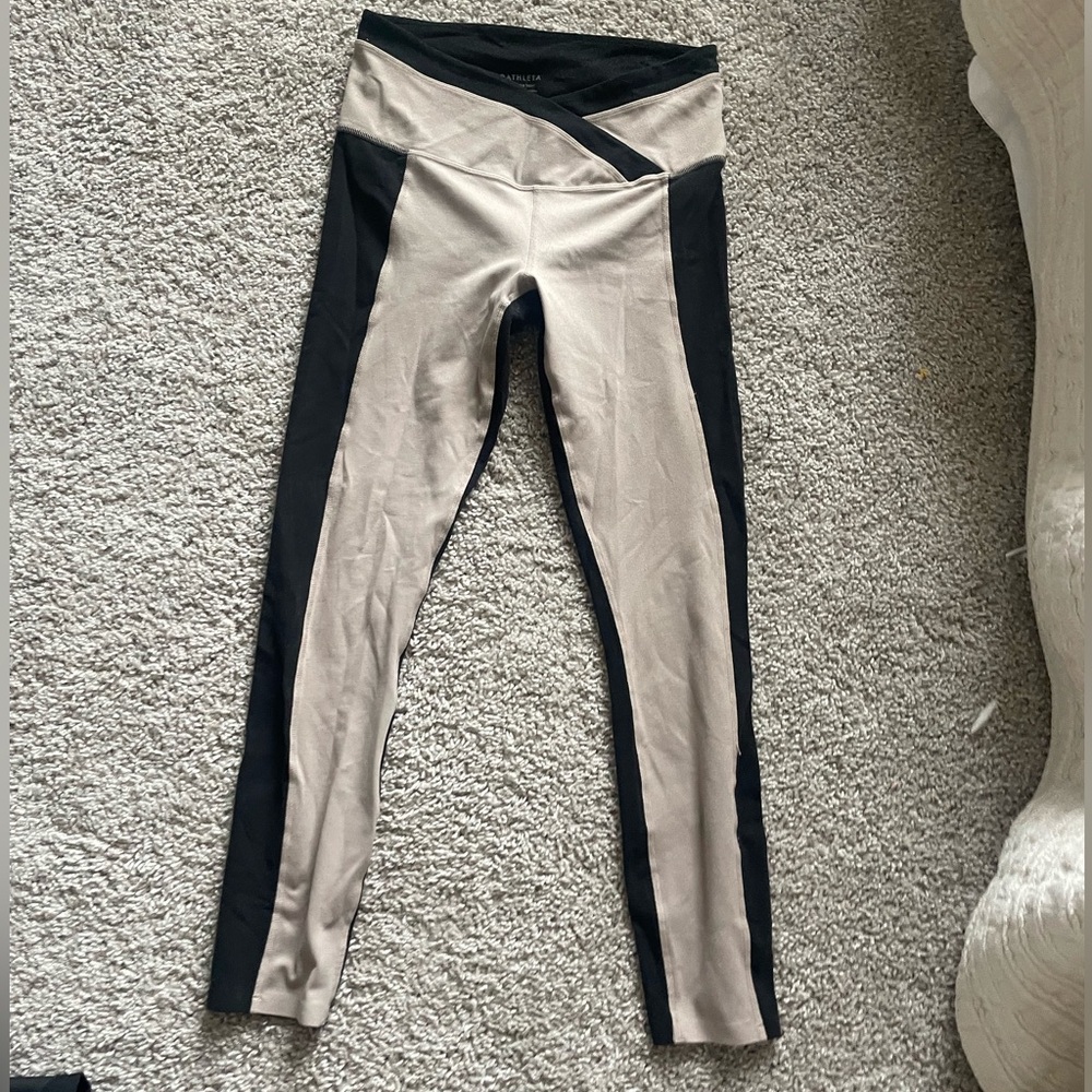 Athleta 7/8 Elevation Tight - Tan & Black